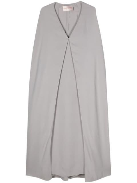 cape-design maxi dress by VALENTINO