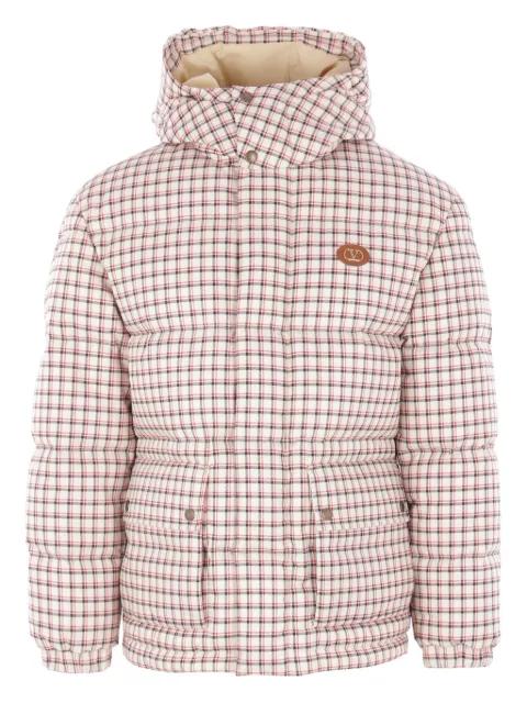 checked quilted coat by VALENTINO