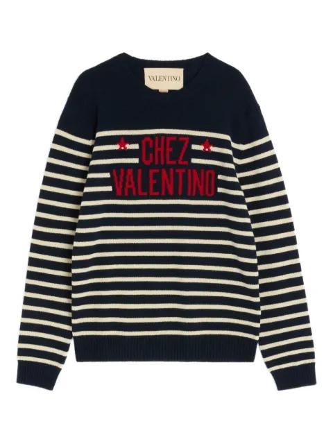 chez-motif sweater by VALENTINO