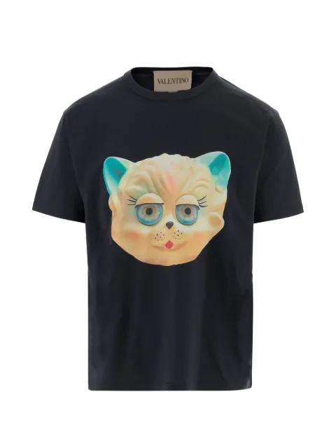 cotton T-shirt with Le Chat de la Maison print by VALENTINO