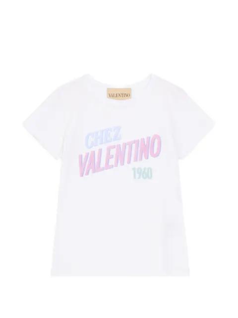 cotton jersey T-shirt with Chez 1960 print by VALENTINO