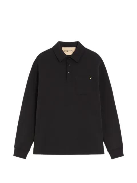 cotton polo shirt with VGold by VALENTINO