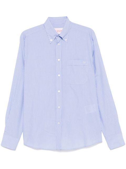 cotton poplin shirt with VLogo embroidery by VALENTINO