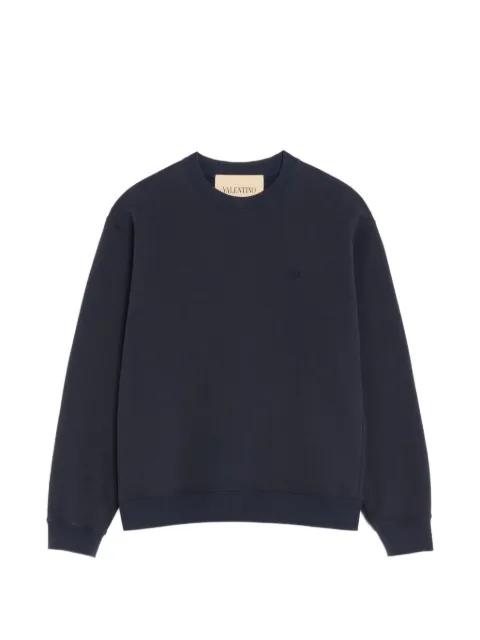 cotton sweatshirt with VLogo embroidery by VALENTINO