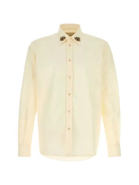 cream poplin shirt by VALENTINO