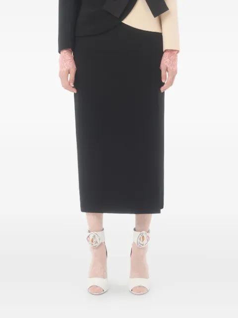 crepe midi skirt by VALENTINO