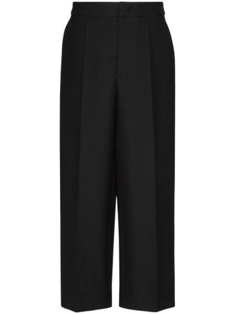cropped wide-leg trousers by VALENTINO