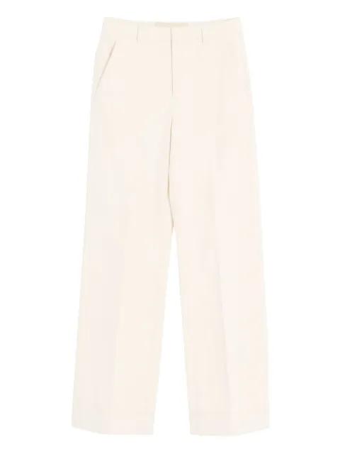 cuffed cotton canvas pants by VALENTINO