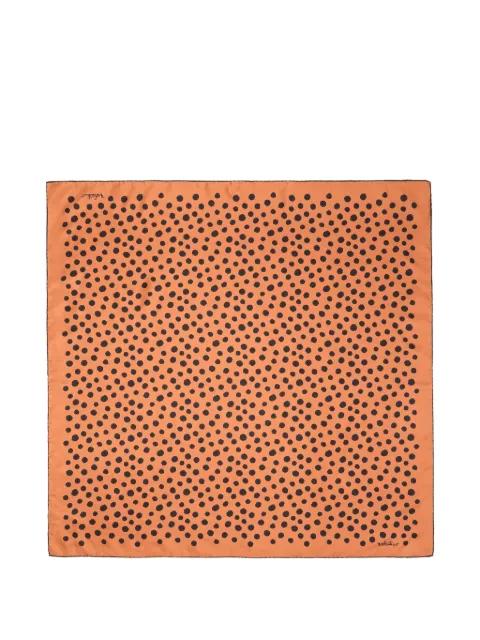 dalmatian polka-dot silk scarf by VALENTINO