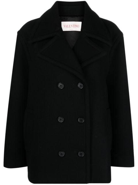 double-breasted coat by VALENTINO