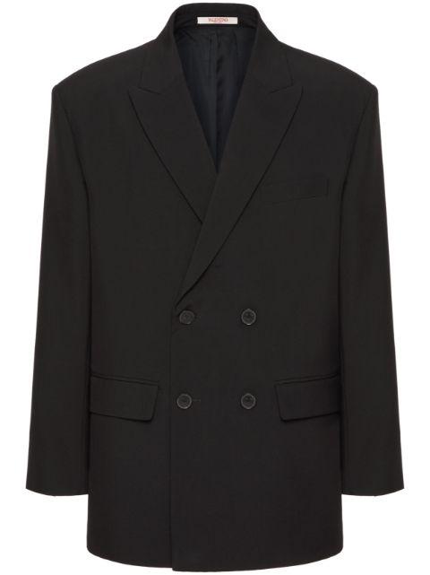 double-breasted wool blazer by VALENTINO