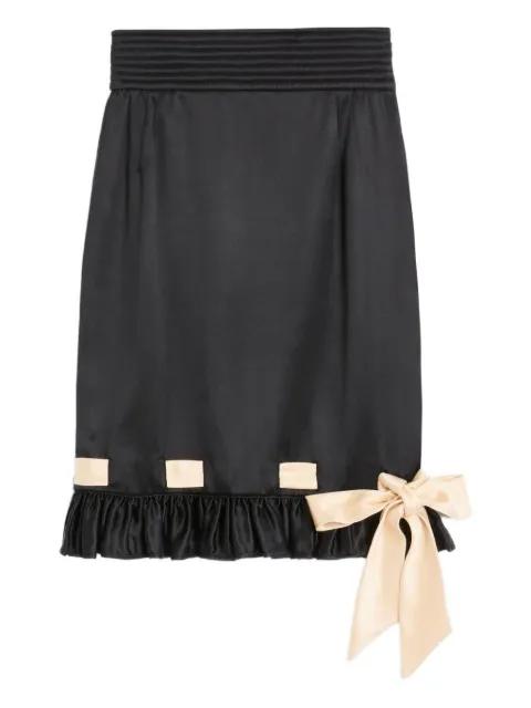 double satin midi skirt by VALENTINO