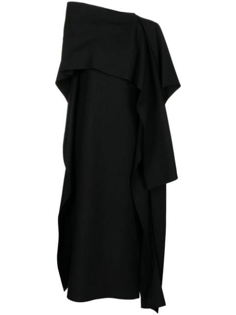 draped midi dress by VALENTINO