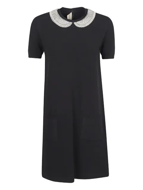 embellished-collar dress by VALENTINO