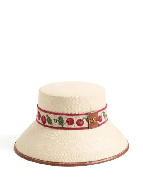 embroidered bucket hat by VALENTINO