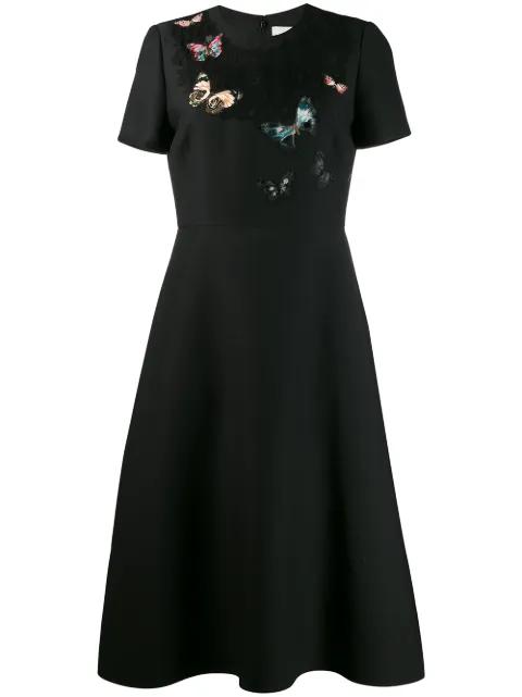 embroidered crêpe couture dress by VALENTINO
