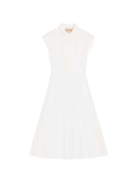 embroidered-details midi dress by VALENTINO
