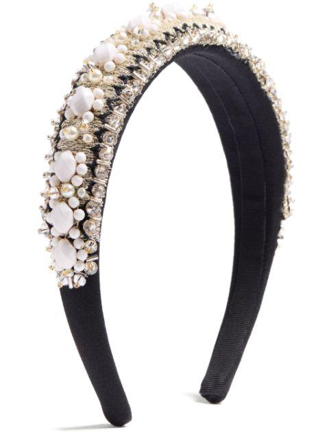 embroidered headband by VALENTINO