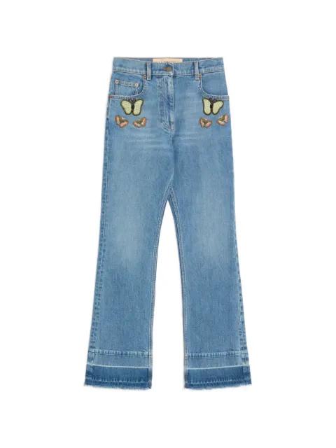 embroidered jeans by VALENTINO