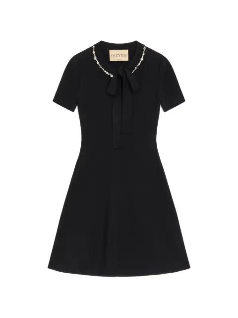 embroidered knit-dress by VALENTINO