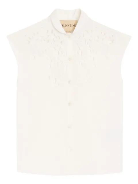 embroidered poplin shirt by VALENTINO