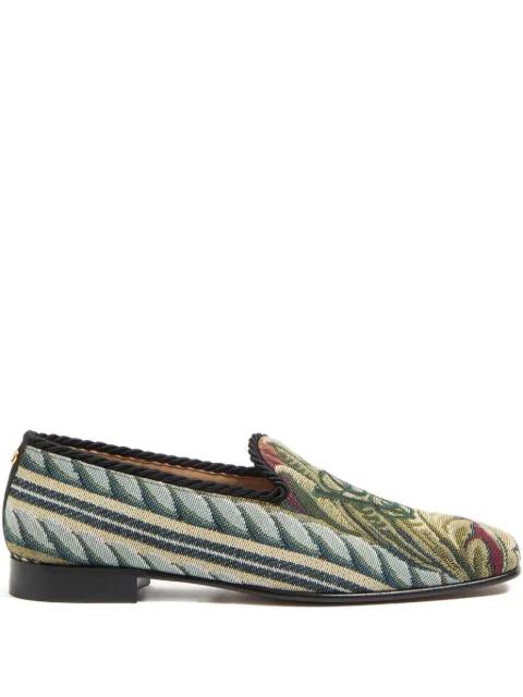 embroidered slip-on shoes by VALENTINO