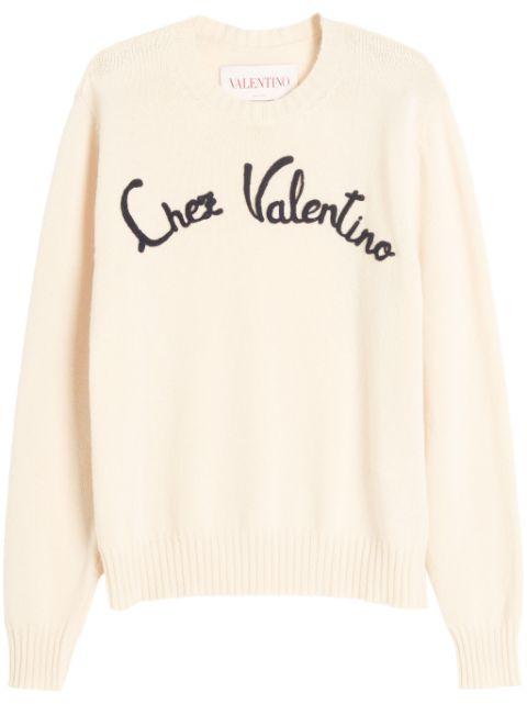 embroidered sweater by VALENTINO