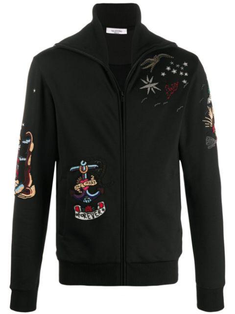 embroidered sweatshirt by VALENTINO