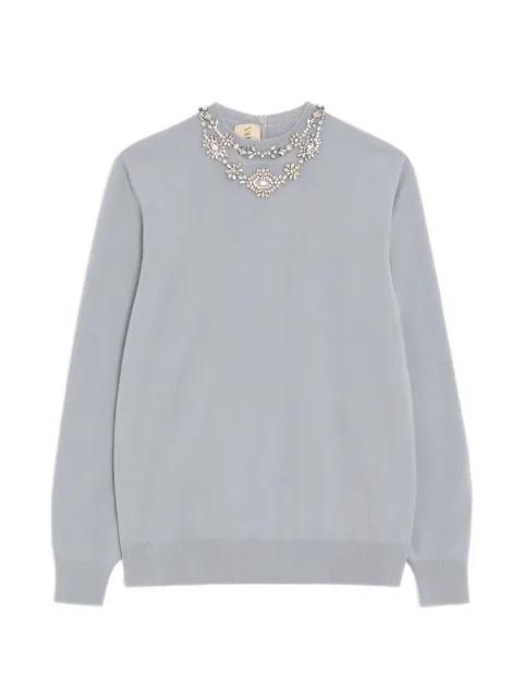 embroidered wool jumper by VALENTINO