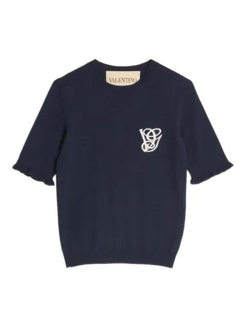 embroidered wool top by VALENTINO