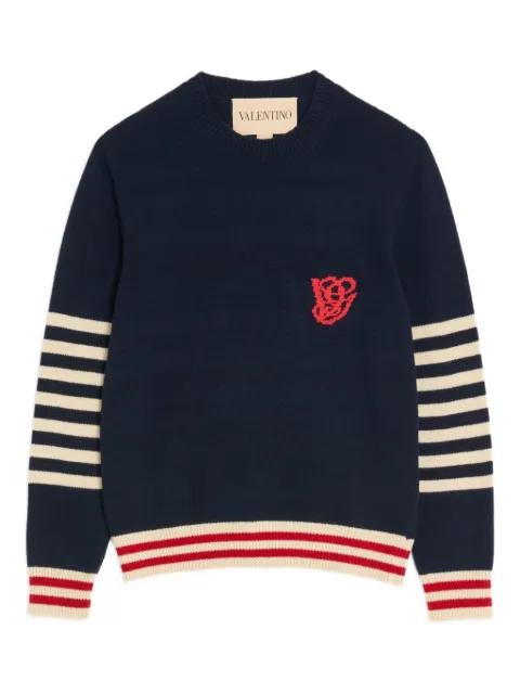 embroidery striped sweater by VALENTINO