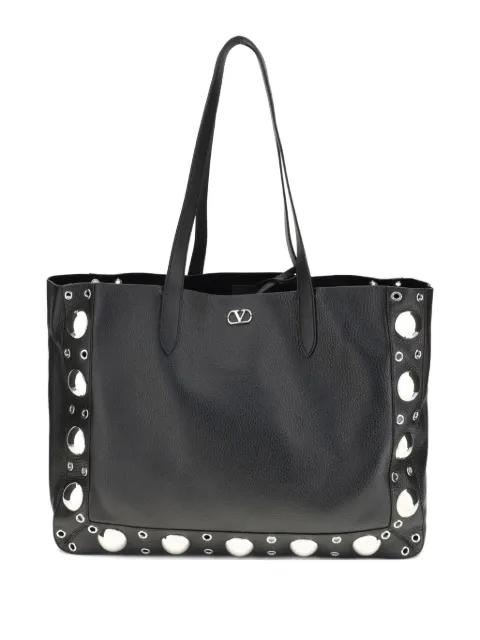 eyelet-embellished shoulder bag by VALENTINO