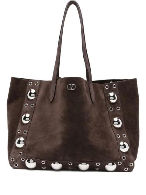 eyelet-embellished tote bag by VALENTINO