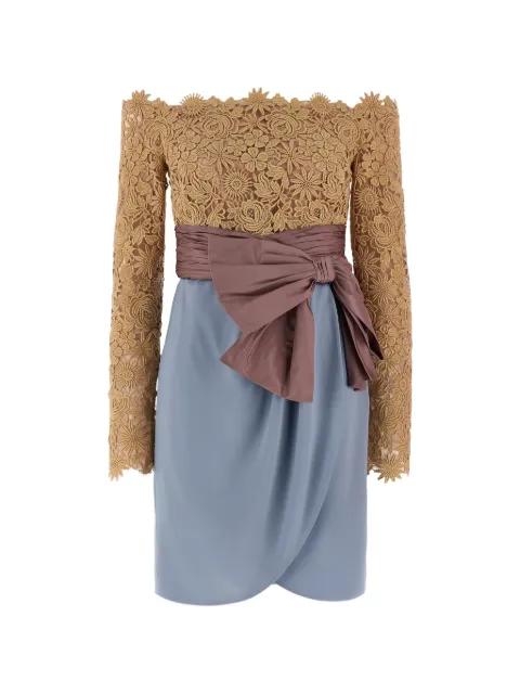 fleur ajours flower mix dress by VALENTINO