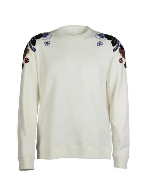 floral-embellished sweatshirt by VALENTINO