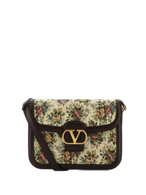 floral embroidered shoulder bag by VALENTINO