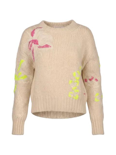 floral embroidered sweater by VALENTINO