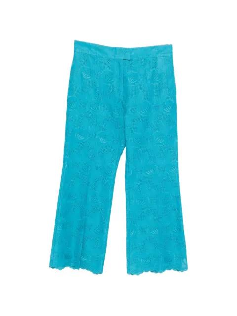 floral-embroidery trousers by VALENTINO