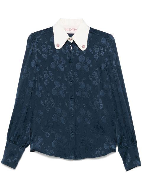 floral-jacquard shirt by VALENTINO