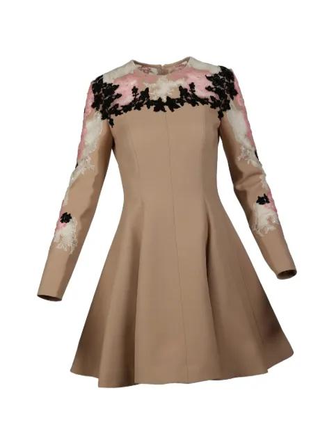 floral-lace mini dress by VALENTINO