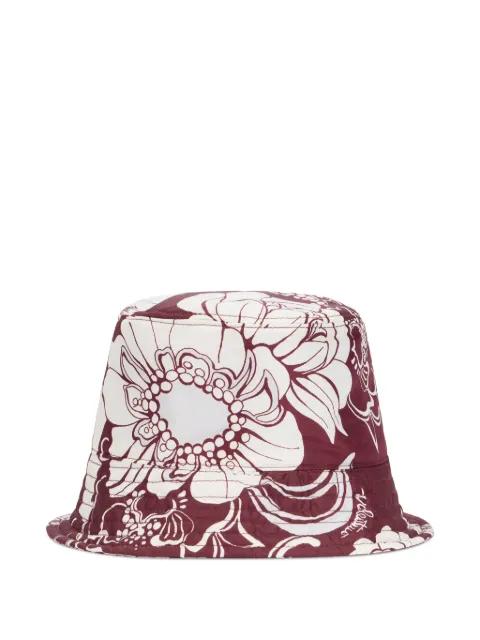floral-print bucket hat by VALENTINO