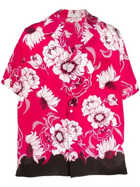 floral-print short-sleeved shirt by VALENTINO