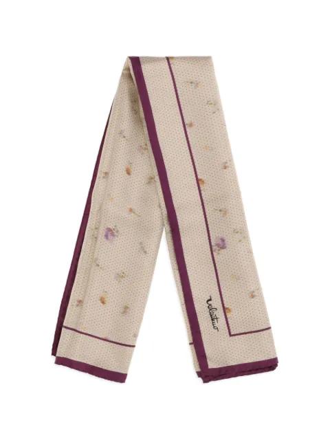 floral-print silk scarf by VALENTINO