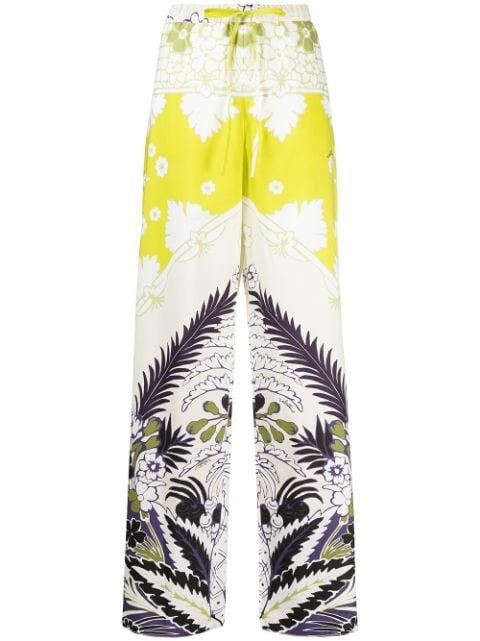 floral-print trousers by VALENTINO
