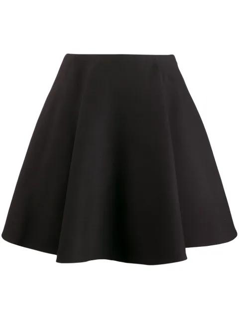 flounced crepe skirt by VALENTINO