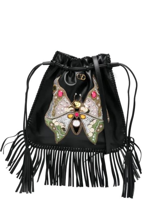 fringed shoulder bag by VALENTINO