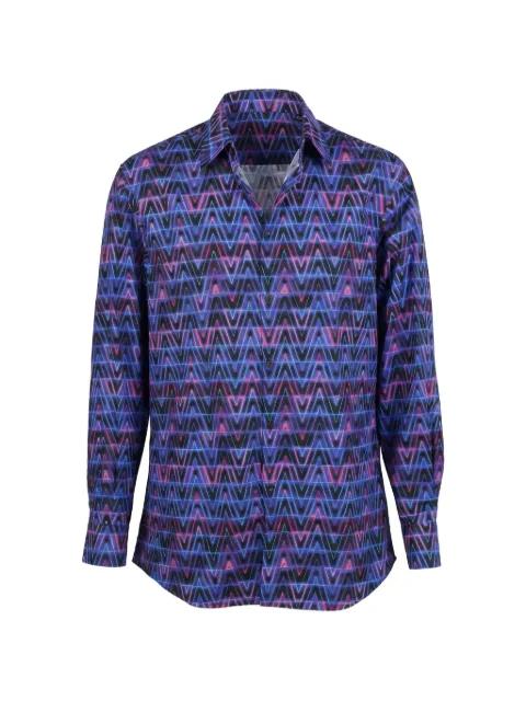 geometric-print button-down shirt by VALENTINO