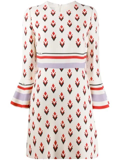geometric-print dress by VALENTINO