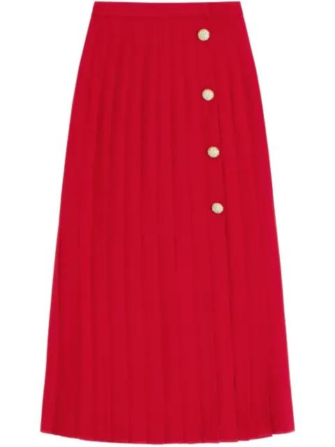 georgette midi skirt by VALENTINO