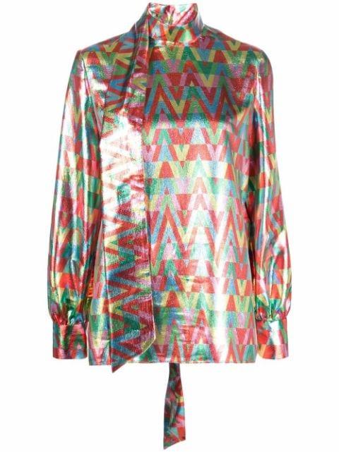 graphic-print blouse by VALENTINO